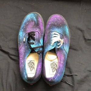 Galaxy hand painted Vans